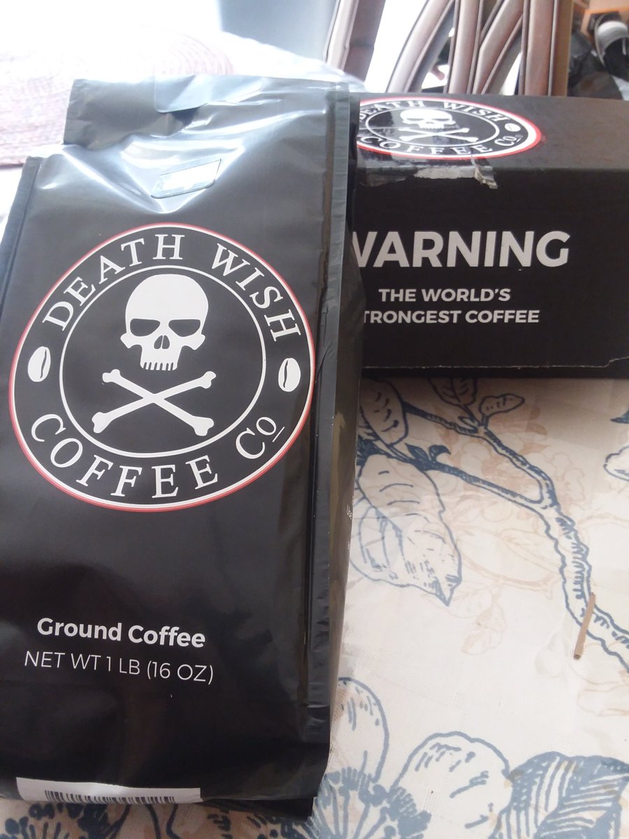 Mojuice101's tweet photo. Yay, got this in the mail today. As #thirdshifter it's my responsibility to give #deathwishCoffee a run for their $. Stay tuned #Daywalkers @angelaganote @JuliaMoffitt13 @JimOBrienWX Uncle @RayCortopassi https://t.co/c7NGytrr3K