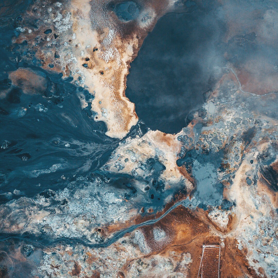 NejauNet's tweet photo. Nature art | #Hverir geothermal pools | #Iceland🇮🇸 #mavicpro #dronas #beautifuliceland #mavic #djimavic #djimavicpro #VisitIsland #skypixel #natgeotravel #iceland @realSkyPixel https://t.co/8RSKKo0pTD