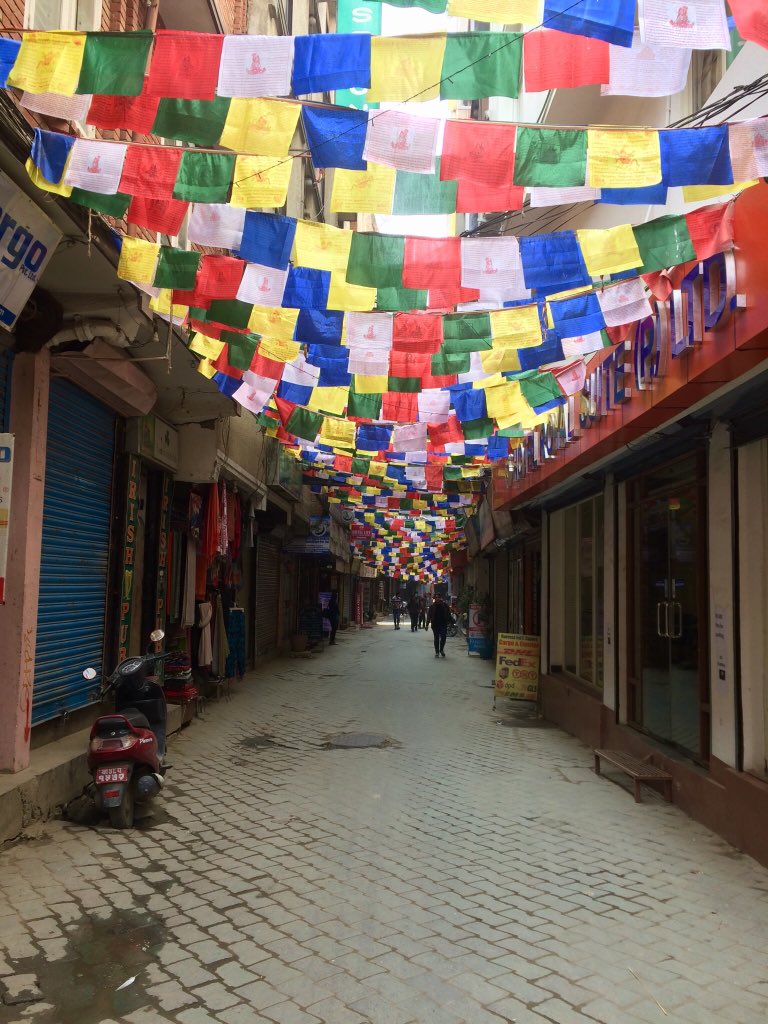 PathToHimalayas's tweet photo. #explore #Thamel #Nepal #Himalayas #mountains #asia #wanderlust #hiking #travel #Adventure #BUCKETLIST #prayerflags #culture #tradition #incrediblenepal #photography https://t.co/z9TsHouu8w