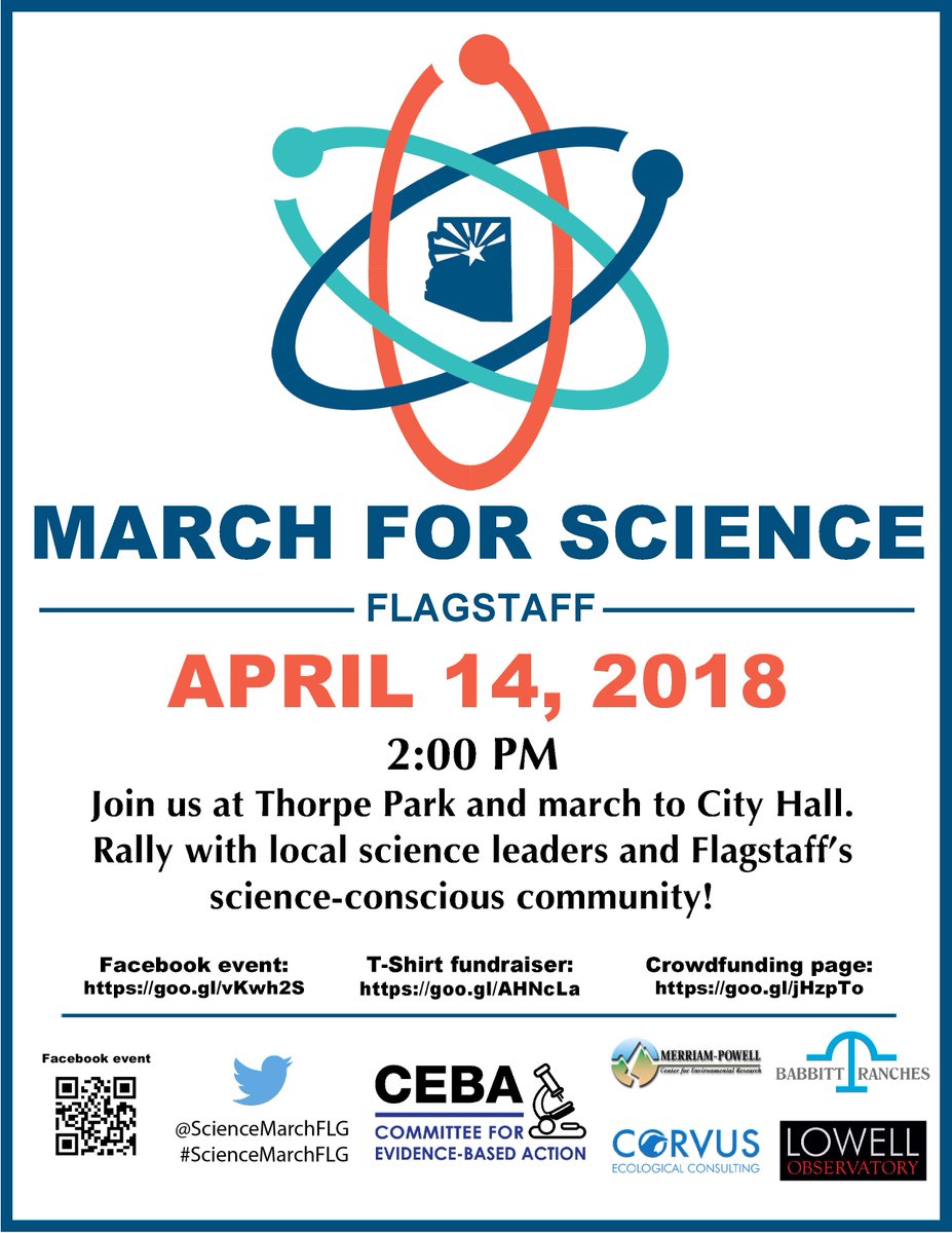 ScienceMarchFLG's tweet photo. Come and March for Science on April 14th @ 2PM! 
Thorpe Park to City Hall, SCIENCE MARCHES ON!

#ScienceMarchFLG https://t.co/FEGDdtVMDx