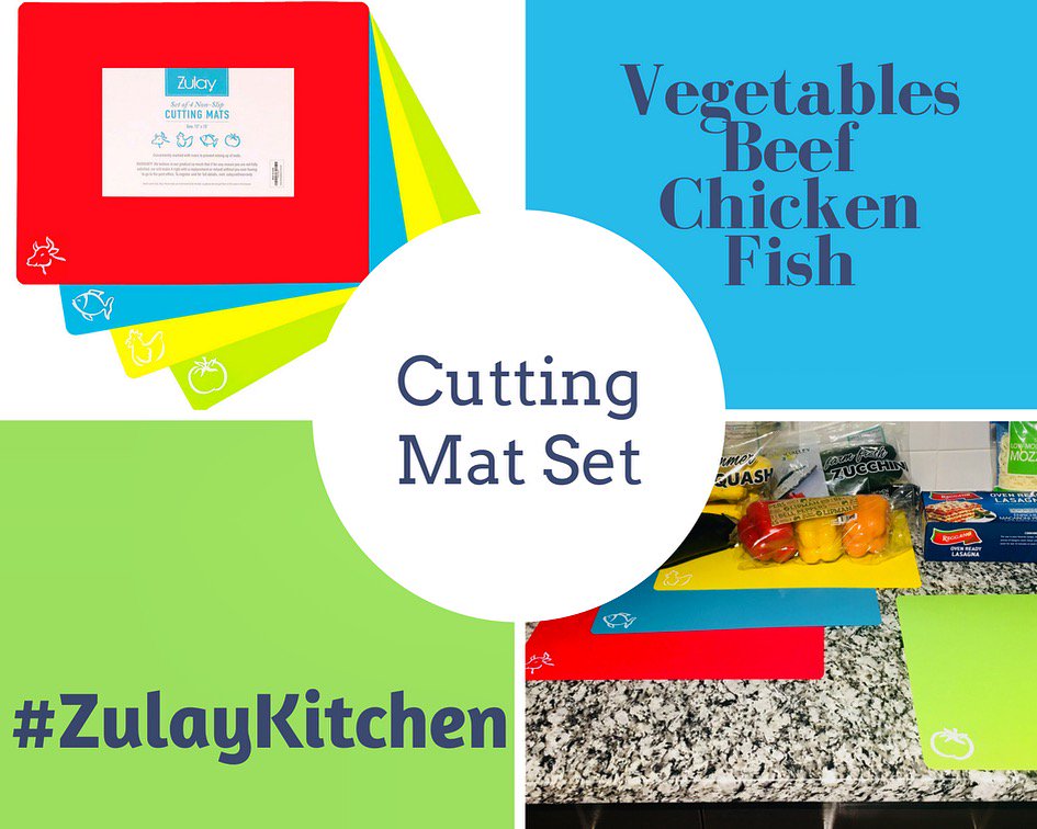 ZulayKitchen's tweet image. Plastic Cutting Mat Set-Quality thin Cutting Boards 4 colors-Flexible &amp;amp; Non Slip #zulaykitchen #cuttingmat #kitchenutensils #kitchenessentials #Amazon #kitchenmusthave
