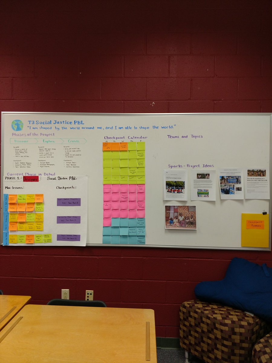 MrsY_teach's tweet photo. Oh how I love a nice #PBL project wall 🤓 https://t.co/ztqaw44bL5