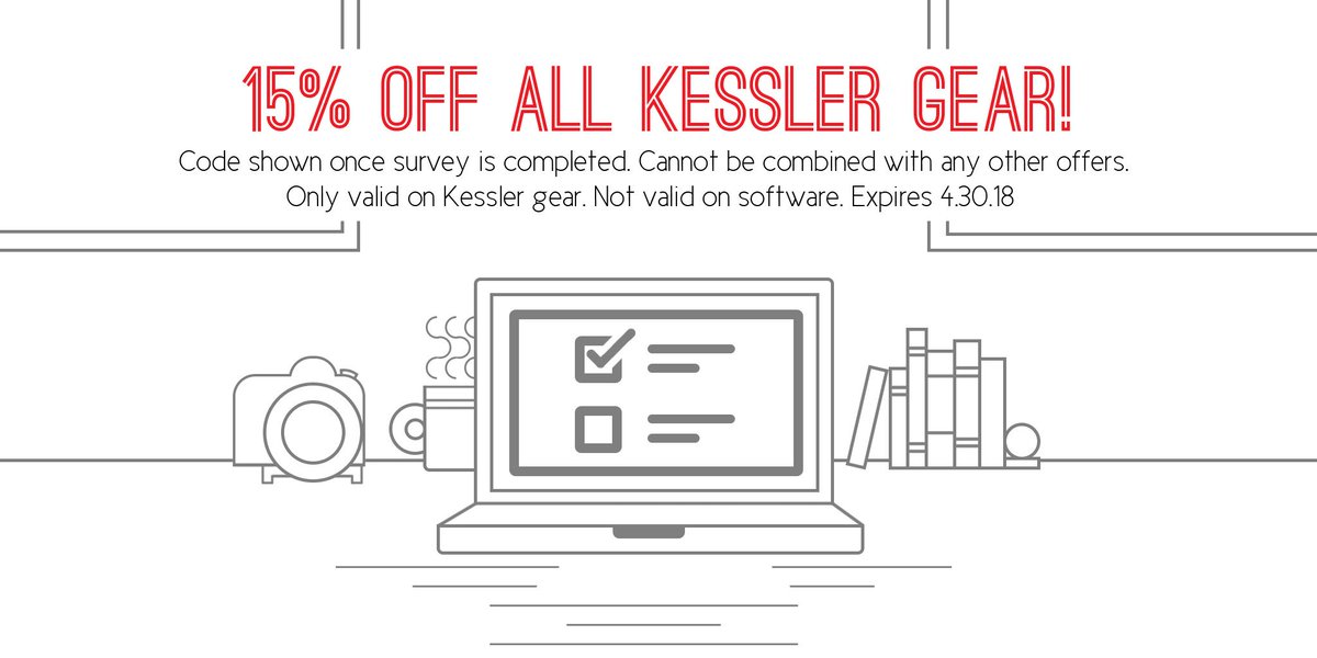 KesslerCrane's tweet photo. Get 15% off your next purchase of Kessler gear when you fill out our survey! 

 https://t.co/qM2x0eGThZ https://t.co/JCON2PovgY