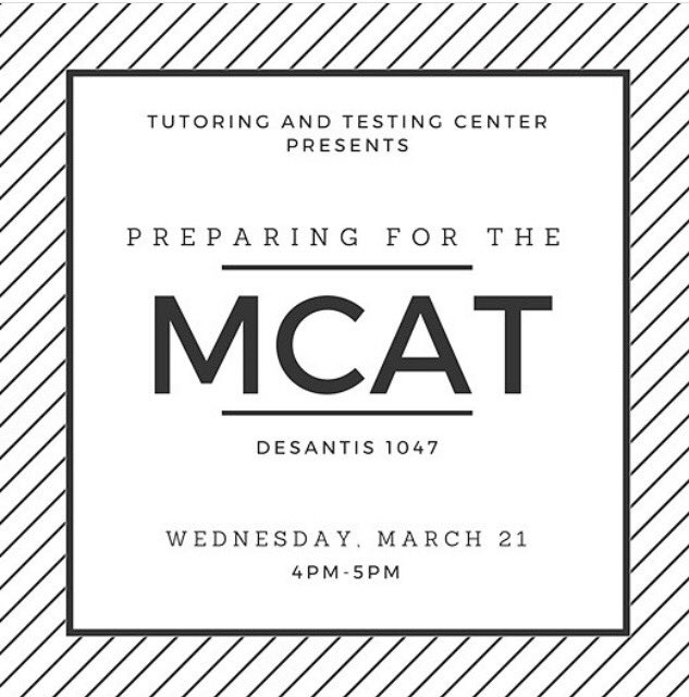 Planning on taking the MCAT? Come learn how to be prepared. @NovaSE