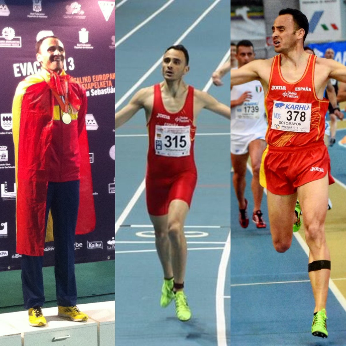 RbSotomayor's tweet photo. Tres títulos continentales consecutivos. La próxima semana afronto mi cuarto campeonato de Europa indoor Master con mucha ilusión. Con mi gente, en mi casa. Todo es posible! Vamos a por todas! #madrid2018 @atletismoRFEA #MASTERTEAMESP https://t.co/04uyzqO3Nl