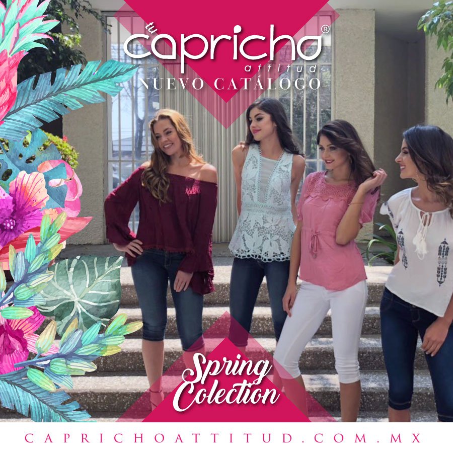 CaprichoAttitud's tweet photo. Nuestro nuevo catálogo está a punto de salir, espéralo muy pronto! #CaprichoAttitud #SpringOnCapricho https://t.co/SNZFSXXiaI