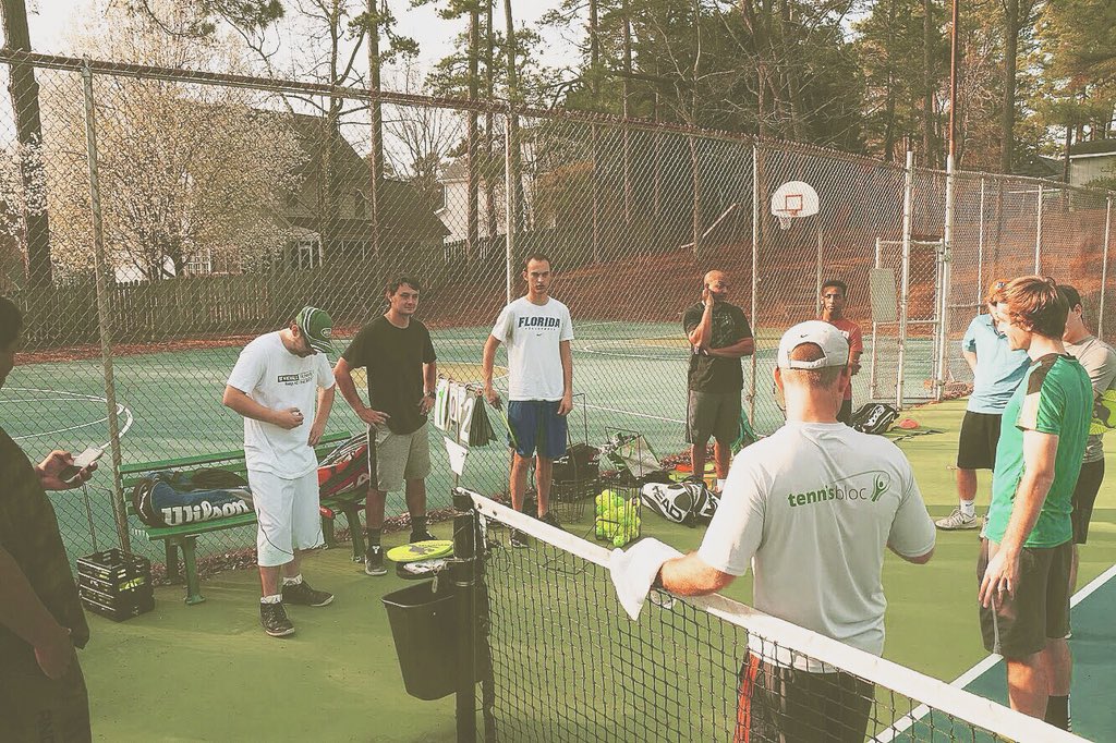 Prepping the Team. Spring is coming, we’ll be here to meet it!! 🎾🎾🌻🌾#raleightennis
