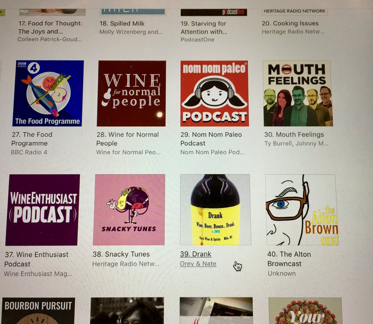 DrankThePodcast's tweet photo. Well this is pretty neat!

For a brief moment, Drank is Ranked #39 on iTunes Top “Food” Podcasts!

Thanks for all the love, friends!

If you haven’t enjoyed any of this digital ear candy, savor some Drank right here:

https://t.co/eyAkhVnS32 https://t.co/z0qWnd9hkB