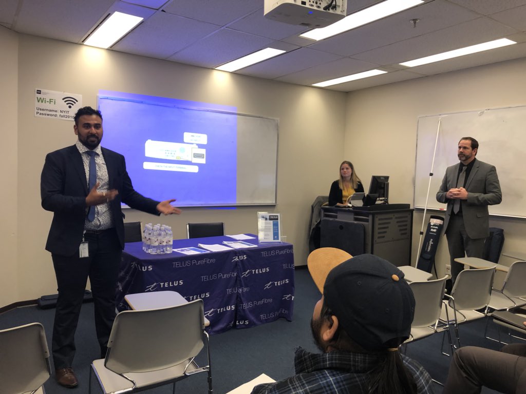 Thank you #Ledcor for coming to #NYITVancouver to share about your company and the work opportunities available for our students! #darrencox #emilybrown and NYIT Alumnus, #ujjiwalsareen