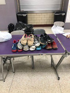 ElderHighSchool's tweet photo. As of today, Elder Panthers have collected 509 pairs of shoes. Thanks to all who have donated! Drive ends Friday, March 16th! #ARF #WeGotSole https://t.co/Xy6mxNzhAt