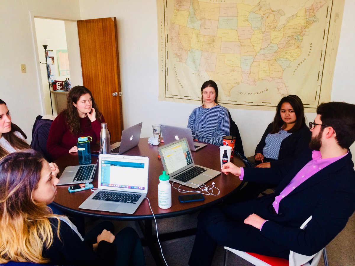CACeAdvisers's tweet photo. Because we eAdvisers work remotely most of the time, it's great to make into the office and actually see each other! Here's some of the Lancaster PA eAdvisers tuning in together for this week's team meeting! #CACeAdvisingExperience #CACeAdvising https://t.co/sBwRUmM3pR