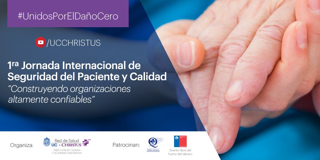 clinicaucsc's tweet photo. Sigue la transmisión en vivo de nuestra "1ra Jornada Internacional de Seguridad del Paciente y Calidad". Sigue las exposiciones de @sambagchi, @egarciaelorrio y@camilasarden este 14 de marzo desde las 8:45 aquí https://t.co/Cs9RUl4CUU! #UnidosPorElDañoCero #PSAW2018 https://t.co/xOGPRNWh7u