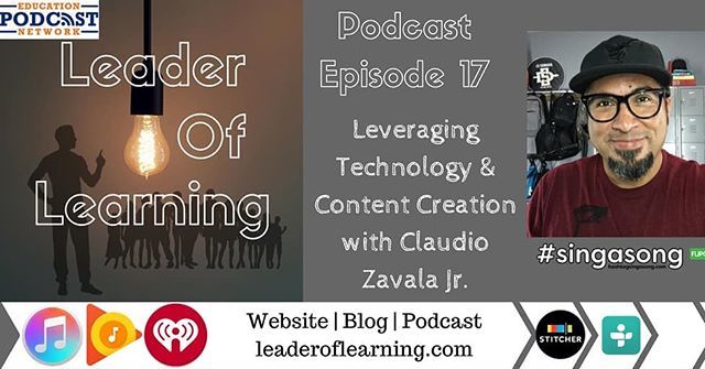 dr_kreiness's tweet photo. Leader Of Learning #podcast Ep17 out NOW! @claudiozavalajr discussed leveraging technology, content creation, and his popular @Flipgrid grids. Visit https://t.co/ryokDCglbB or listen on any podcast app! @hoonuit #AlphaSquirrels @participate #trypo… https://t.co/jy1TrPqyh0 https://t.co/Gpid8c3vPE