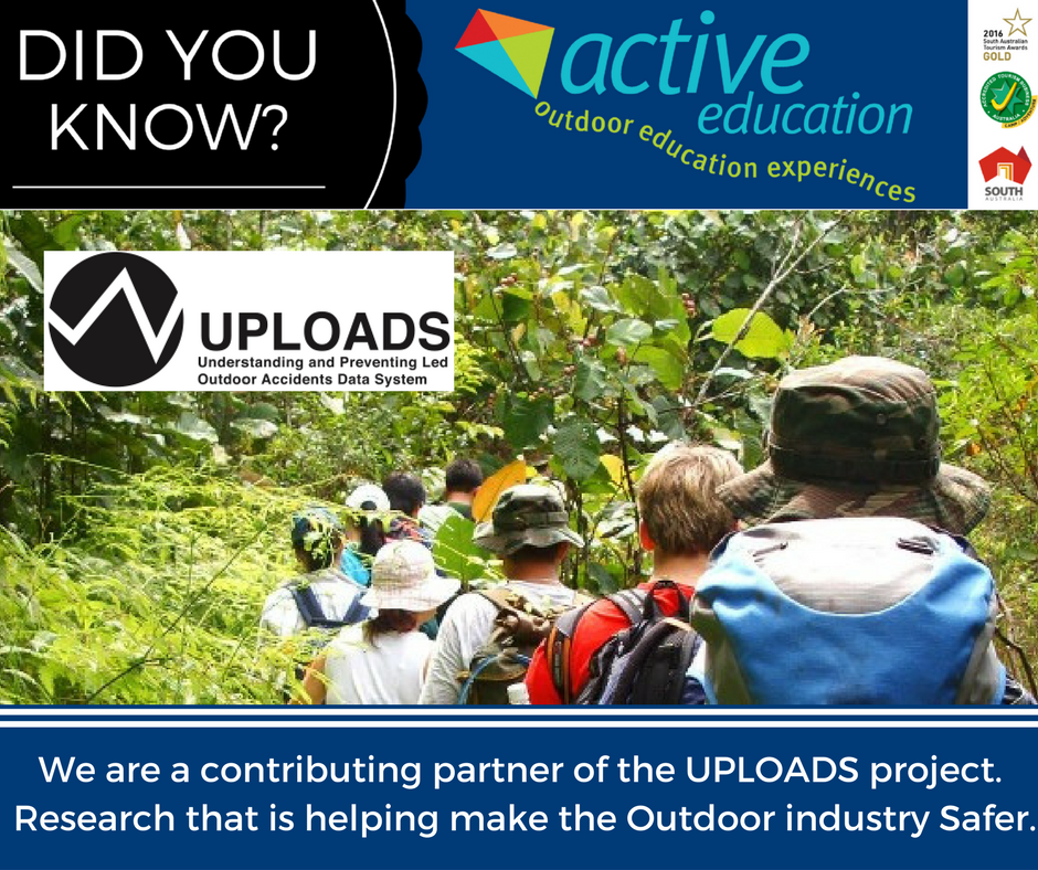 ActiveEdEvents's tweet image. Did you know? Active Ed is a contributing partner of the UPLOADS project  A research project helping make the Outdoor Ed industry Safer.