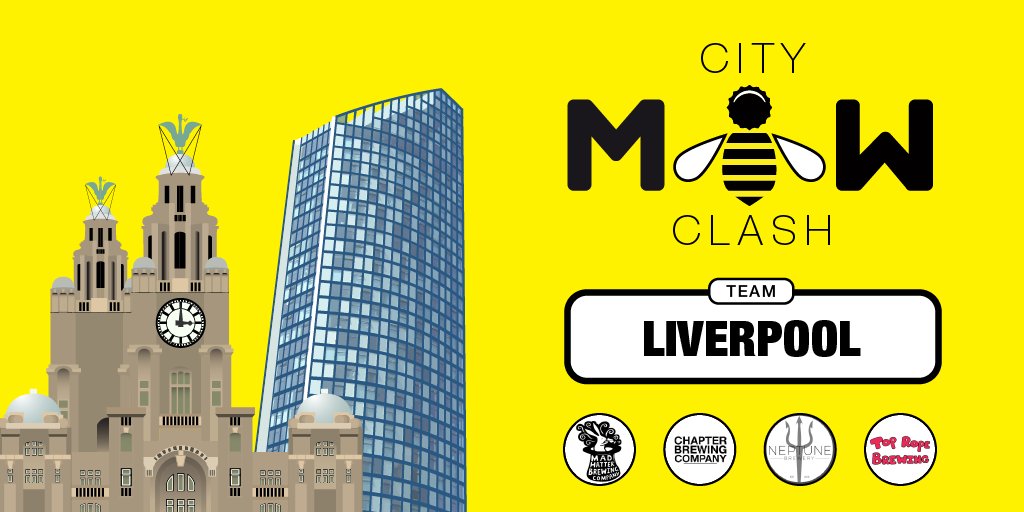 Team Liverpool will be led by none other than <a href="/MadHatBrew/">Mad Hatter Brewing</a>, and their team includes <a href="/ChapterBrewing/">Chapter Brewing</a>, <a href="/neptunebrewery/">Neptune Brewery</a> and <a href="/TopRopeBrewing/">Top Rope Brewing</a>. #CraftBeerHour #MBW18