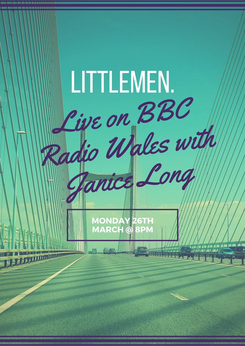 littlemensounds's tweet image. We're back on the radio, playing 3 songs live, with the wonderful Janice Long on BBC Radio Wales. Monday 26th March from 8pm.
Tune in.

#12months