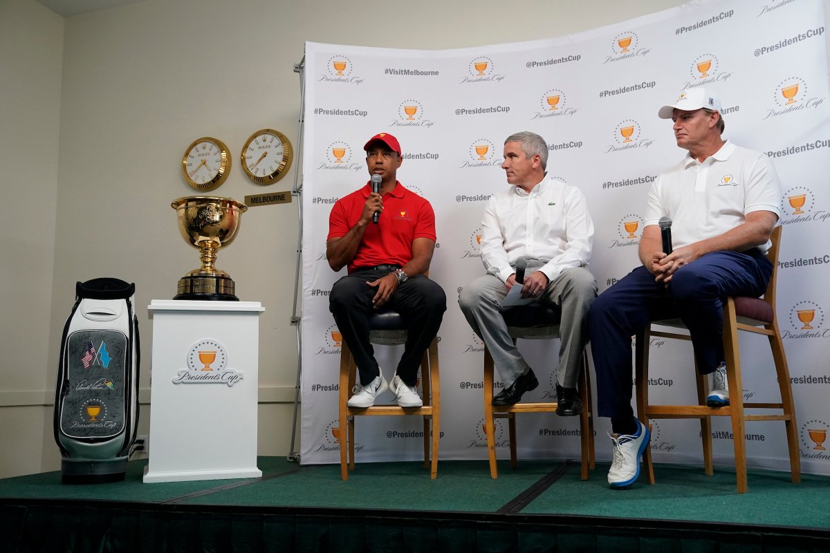 Thank you for tuning in as we officially introduced <a href="/TigerWoods/">Tiger Woods</a> &amp; <a href="/TheBig_Easy/">Ernie Els</a> as our 2019 #PresidentsCup Captains. Safe to say it's going to be a fun week in <a href="/Melbourne/">Melbourne, Australia</a> 👏