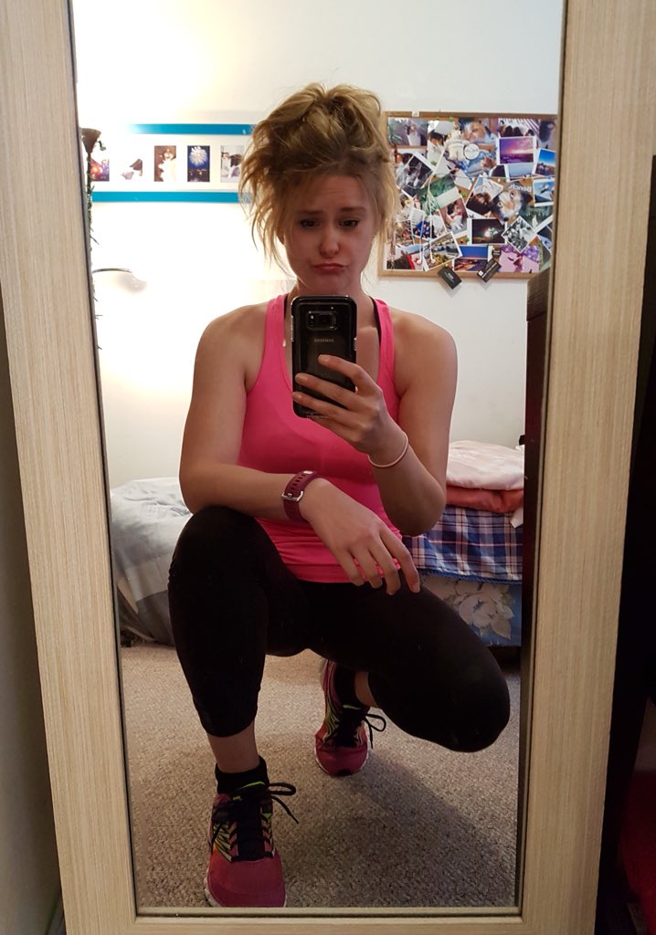 HeyItsMeMissJT's tweet photo. This photo of myself depicts the day I’ve had. 😒#frazzled #itwasjustoneofthosedays #murphyslaw Nothing that a good #workout can’t fix. #itsgotime #routine #everysingleday #nomatterwhat #nomatterwhere #nomatterwhen #nomatterhow #nomatterwhy #getitdone 👍 https://t.co/4hIxW2riQf