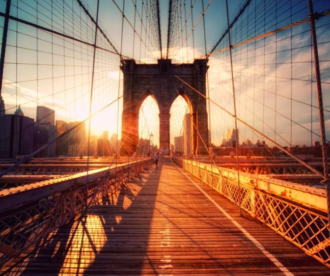 Jdate's tweet photo. Date idea: Walk the Brooklyn Bridge at sunset. #Jdates https://t.co/z4bh9LTJKD