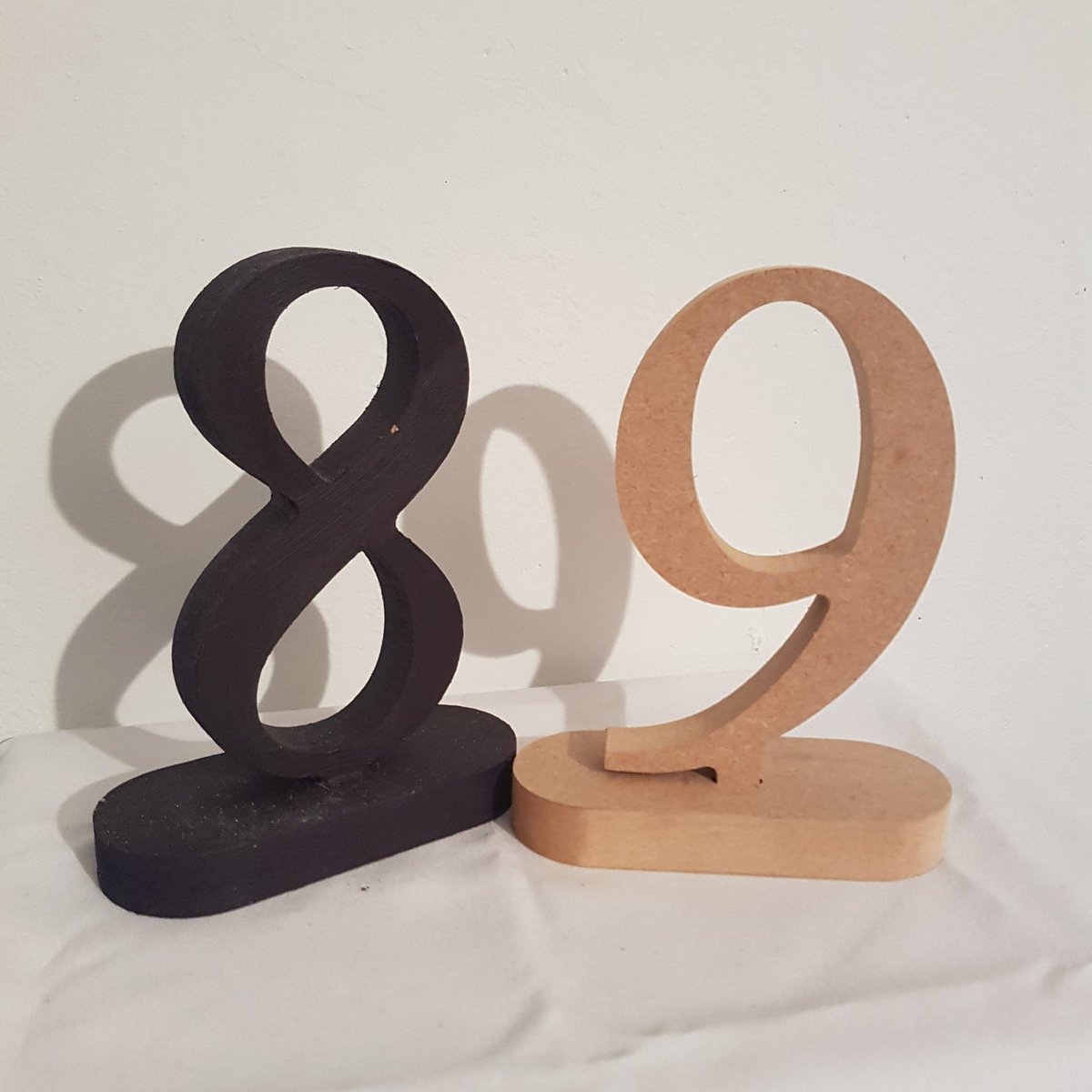 OUR WOODEN NUMBERS ~ available in many colours #woodennumbers #weddingtablenumbers #weddingscheshire #weddingvenuedresser