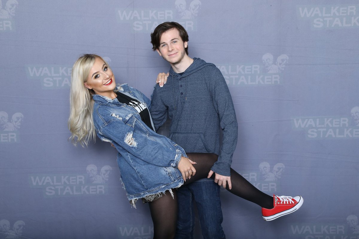 @WSCLondon2018 My daughter @TonileighQuinn with her absolute idol <a href="/chandlerriggs/">chandler riggs</a>