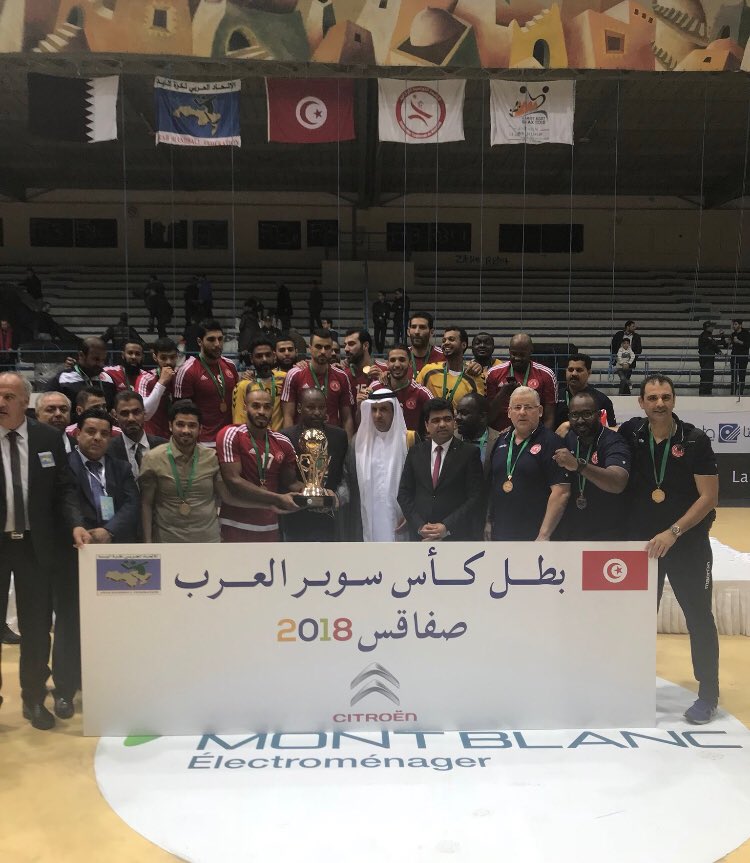 chemaitlly's tweet image. فريق  العربي يحقق كأس السوبر العربي لكرة اليد بفوزه 30-24 على فريق ساقية الزيت التونسي