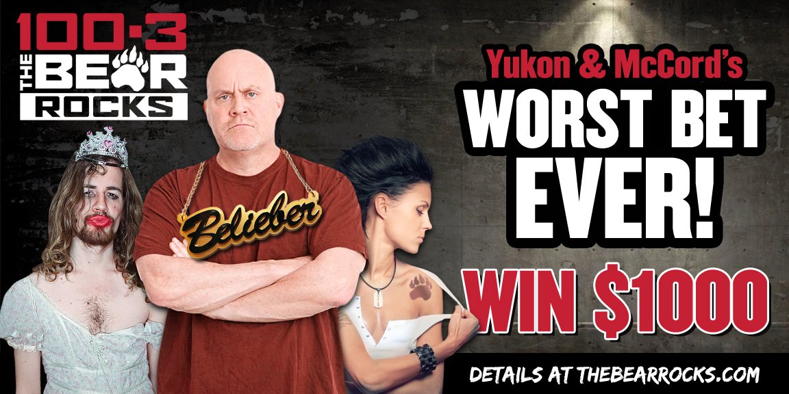 CTVYEGBuzz's tweet photo. Our pals from @1003TheBear tell us tomorrow's #WorstBetEver is extra special! Listen to @TheeYukonJack @radiomccord tomorrow morn' for the lowdown! #yeg https://t.co/sz2H2s8Jd0