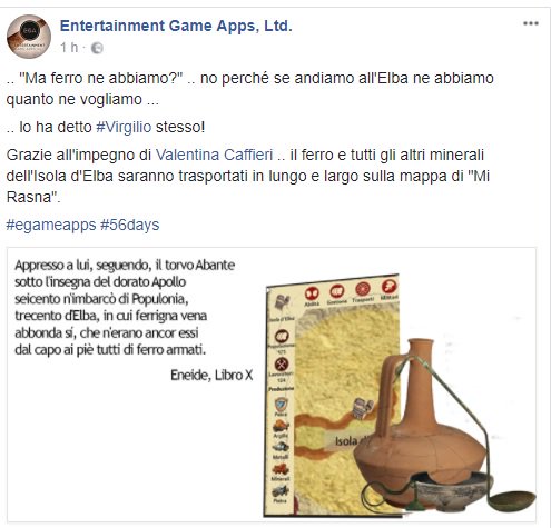 Conto alla rovescia per il progetto #MiRasna- #IoSonoEtrusco di <a href="/EGameApps/">EGameApps</a> in collaborazione <a href="/regionetoscana/">Regione Toscana</a> e con musei e parchi di Toscana, Lazio e Umbria! 
#Etruschi #egameapps cc <a href="/DiscoverElba/">DiscoverElba</a> <a href="/igers_prato/">IgersPrato</a> #viaetruscadelferro 😀facebook.com/egameapps/phot…