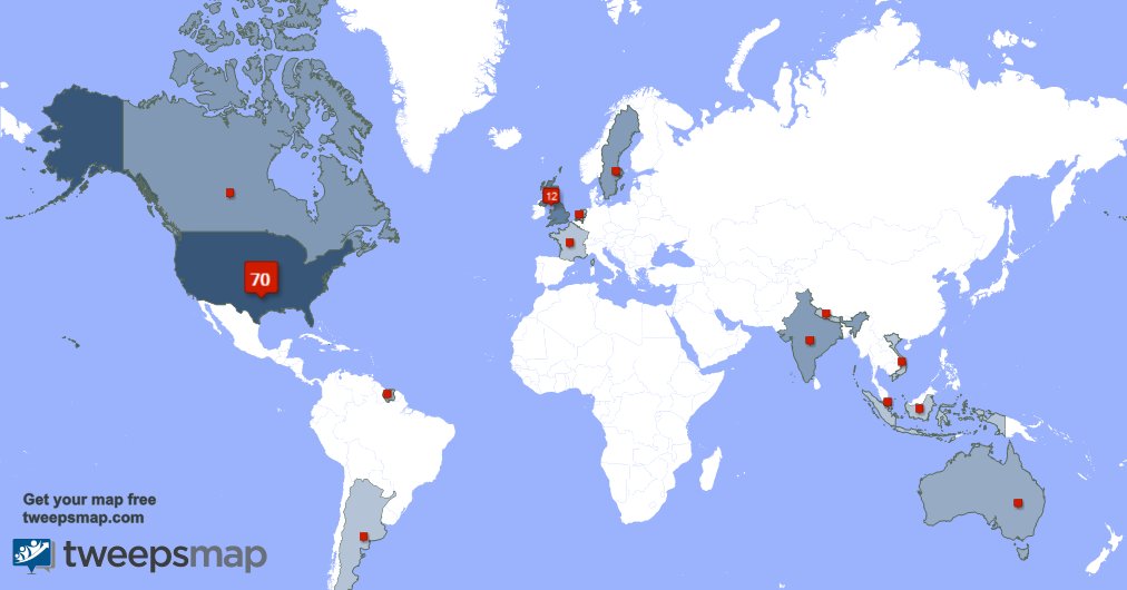 NateTheSpook158's tweet photo. My followers are in USA(66%), UK.(11%) Get your free map https://t.co/9Bt4D7qBpG https://t.co/2ble2LToDO