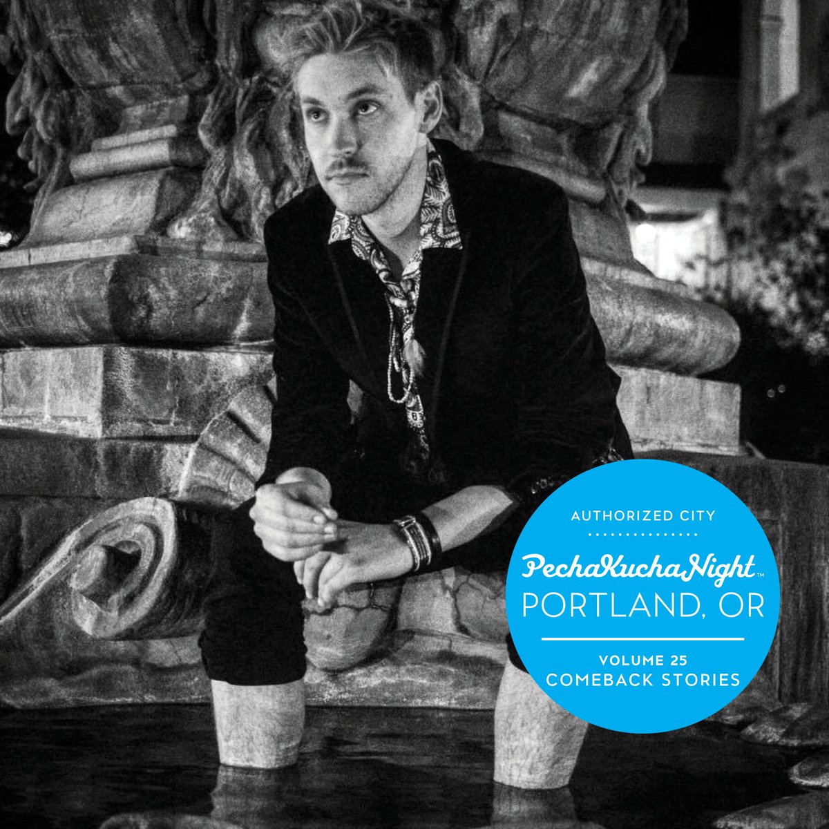 PechaKuchaPDX's tweet photo. Chris Thompson is a singer, songwriter, and entrepreneur who founded the band (and brand) @freaksofthesea as a vehicle to spread empathy and understanding. He's also speaking at the next #PKPDX on 3/27 at @holocene. See you there! https://t.co/NDjcmtvE6C
