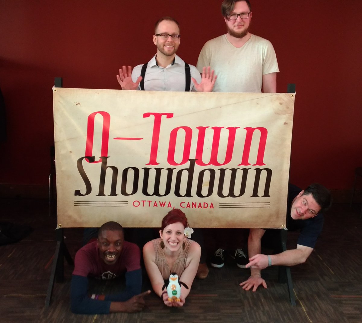 arthiak's tweet photo. As if that was not awesome enough, Skipper Lindy Bouter got to hang with fellow Lindybouters attending O-Townshowdown #LBXII #randomActsofDance #skipperonthefloor #lindyhop #Otownshowdown - I bet you wish you were here huh? See you in April @lindybout https://t.co/O16unJ0vYL