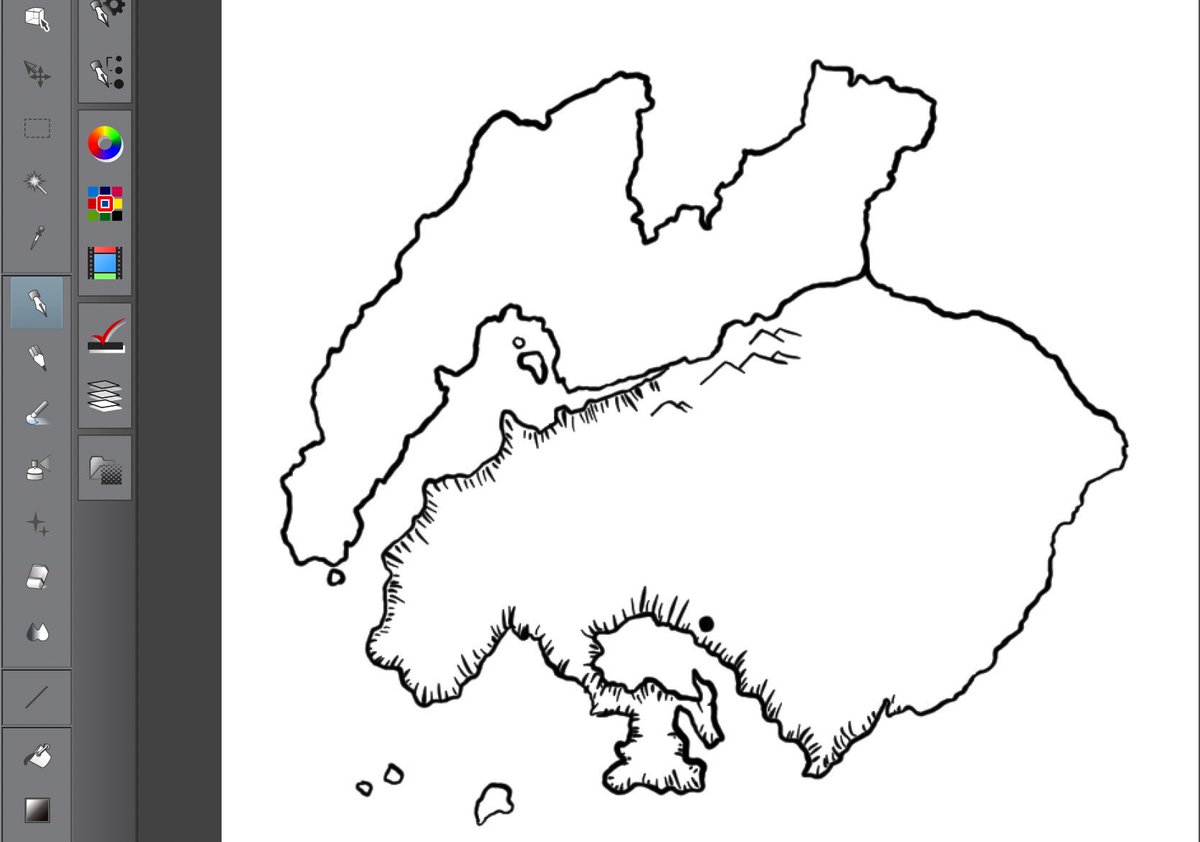 Brattynn's tweet photo. Working on my #DnD world map!

#Escaria #DnDLegends #dungeonsanddragons #dnd5e #dungeonspell #Spelljammer #tabletop #rpg #roleplay #fantasy #artwork #worldbuilding #homebrew #fanart #wotcstaff #dmsguild #dungeonmaster #gamemaster https://t.co/3ReSigrT5V