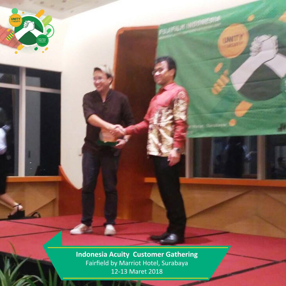 FujifilmDTS's tweet photo. Terima kasih kepada Fujifilm Indonesia &amp; customer yg terhormat untuk menghadiri Indonesia Acuity Customer Gathering, 12-13 Maret 2018, di Fairfield by Marriot Hotel.
#customer #gathering #marriot #fairfield #surabaya #UV #datascrip #fujifilm https://t.co/TcFREvlUnQ