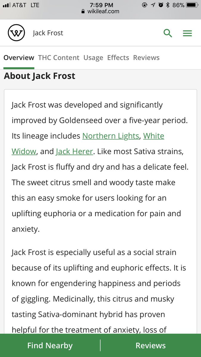 LitablesDC's tweet photo. What strain is this? None other than Jack Frost. ❄️ ☃️❄️ Check out the 2nd pic to learn more about this 50:50 indica/sativa hybrid. #litablesdc #edibles #dc #i71 #initiative71 #infusedtreats #bakedgoods #dank #goodgas https://t.co/EZNVu10xrc