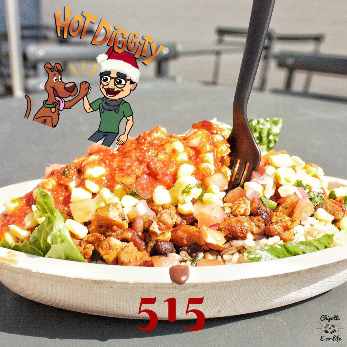 FreeChipotIe's tweet photo. Day .5️⃣1️⃣5️⃣.🎉3.13.18🎉 
Hot Diggity!
#FreeChipotle

@ChipotleTweets @ChipotleFR @ChipotleUK #chipotle #chipotlemexicangrill #burritobowl #burrito #hotsalsa #guacamole https://t.co/JrLmW0RSSq