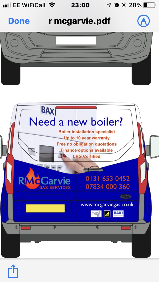 rmheating's tweet image. Thoughts on van signage?
