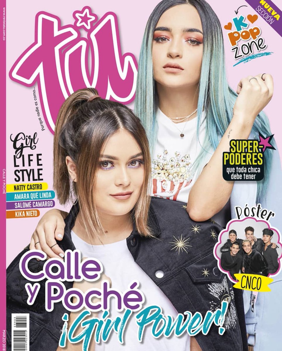 CalleyPoche's tweet photo. Somos PORTADA de la @turevistatu 

🌸👸🏼✨⚡️🌸👸🏼👄👩‍👩‍👧‍👧

y del MES DE LA MUJER 💪🏻👏🏻

#TúyYoJuntas 

Mood: TÚ, TÚ, TÚ (Literal) 

#CalleyPochéPortadaTú 

En Colombia desde mañana😭✨

(Tuiteen mucho a la Revista Tú de sus paises pidiéndola!) https://t.co/Bqg95a5UYA