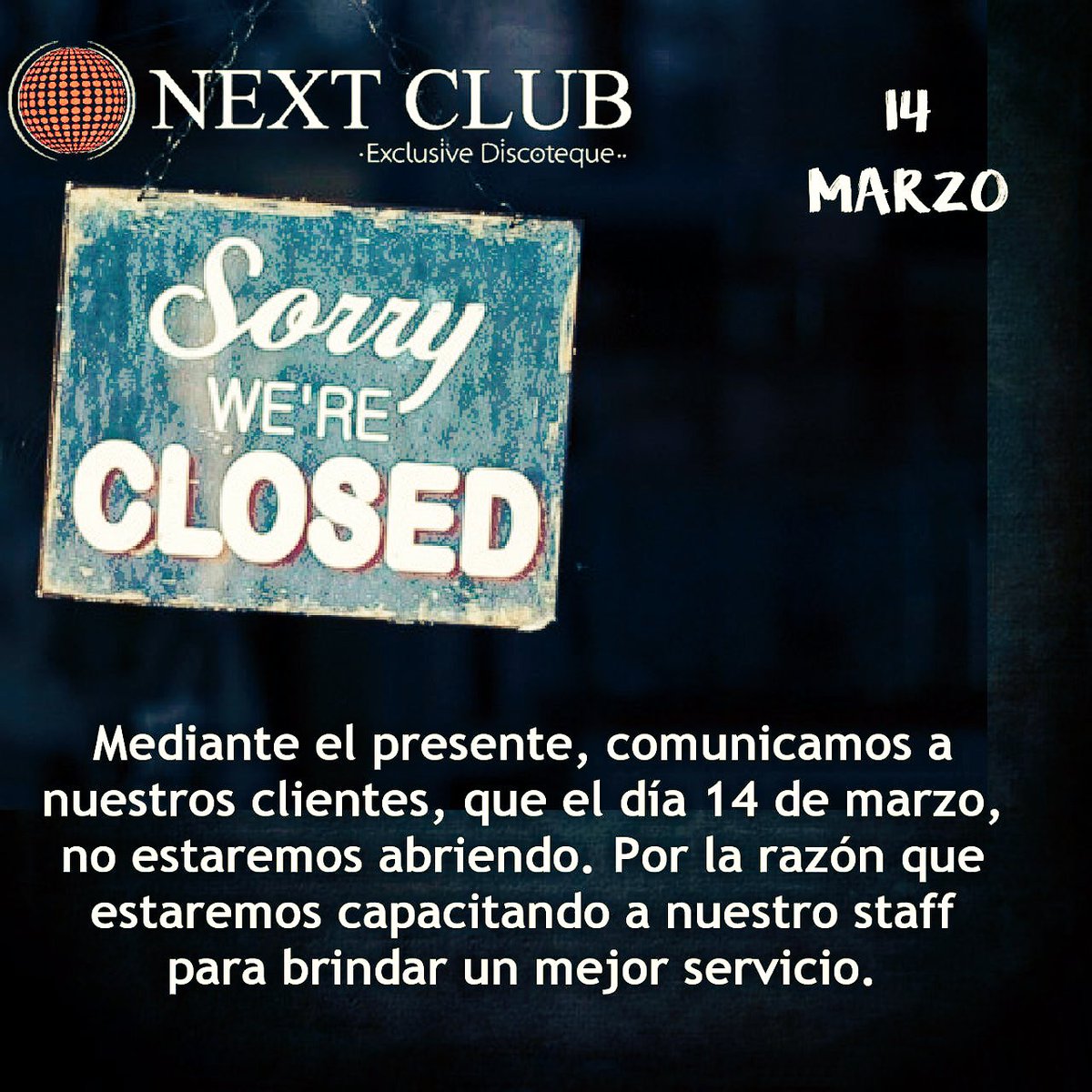NextClubManagua's tweet photo. Comunicado. https://t.co/rX8znM9T7J