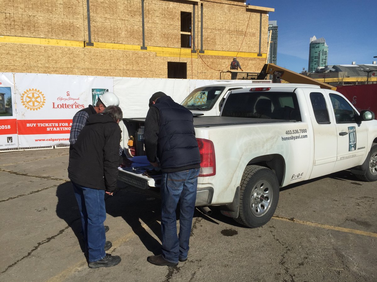 ClassicKitCab's tweet image. Marked out cabinetry for the 2018 Stampede Rotary Dream Home by @HomesByAviYYC today. Now we start making cabinets... Can't wait to see the finished home!