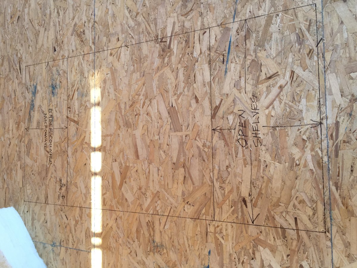 ClassicKitCab's tweet image. Marked out cabinetry for the 2018 Stampede Rotary Dream Home by @HomesByAviYYC today. Now we start making cabinets... Can't wait to see the finished home!