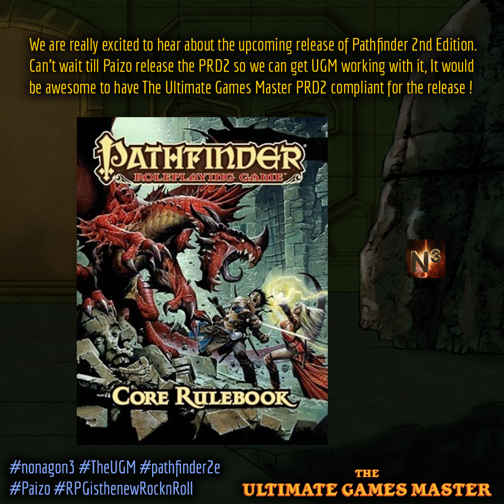 TheUltimateGM's tweet photo. Really looking forward to #Pathfinder2ndEdition. Hope #Paizo release a PRD2 so we can get #TheUGM up and running with it as soon as possible #Pathfinder #Pathfinder2e #nonagon3 #madewithunity #indiedev #gamedev #RPG #tabletop #PRD2 #RPGisthenewRocknRoll
https://t.co/SmI9bEpkPz https://t.co/u9AzYtnoKz
