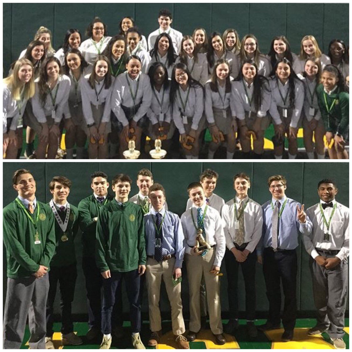 ACCHSVikings's tweet photo. #VikingProud of all our scholar athletes who received their varsity letters today at the Winter Sports Mass. #BoysSwim #GirlsSwim #Wrestling #BoysBasketball #GirlsBasketball #Cheerleading @ACCHS_Athletics https://t.co/4Kc75Slnr4