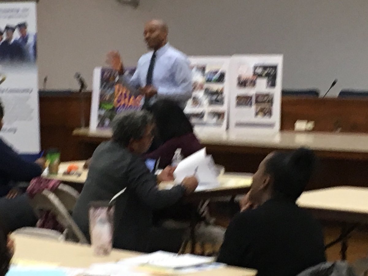 PCPatPrice's tweet photo. Damon Harris talks about the Bond Project—AA male Staff #parentscounculmd #naacppc_md https://t.co/uaP6IQIzGi