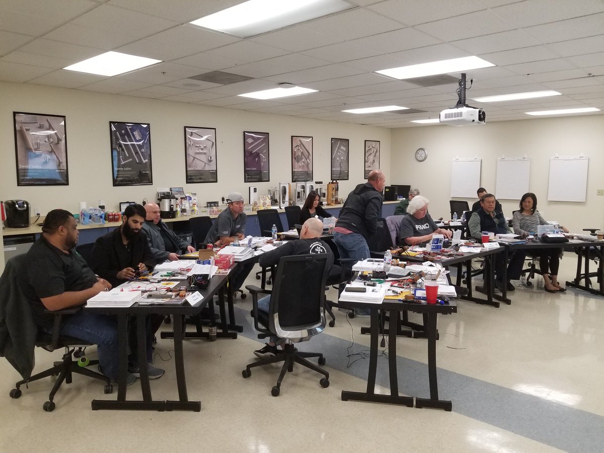 Day 1 of 4 day  of basic access control class.  Electronic Opening Solutions.  Best in the industry! #assaabloyacademy