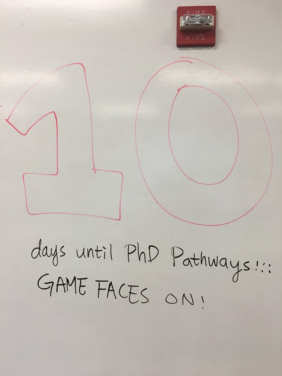 PhD Pathways is quickly approaching! <a href="/Golde_Stanford/">Chris M. Golde</a> @HsiaoTieh <a href="/PhDPathways/">PhD Pathways</a> <a href="/UrmilaVBEAM/">Urmila Venkatesh</a>