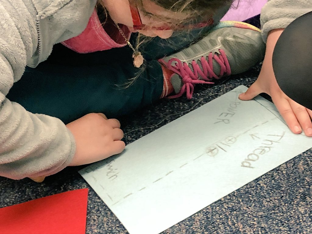 ChienforSTEM's tweet photo. We are weaving in #STEM into our textiles! Literally! 

In our inquiry into how #fashion &amp; #STEM can be woven together, the @casitamagnet #GirlsInSTEM club are sketching out circuitry plans &amp; using conductive thread to light our pouches/pillows/purses up! 

#MakerEd #NGSS #CANGSS https://t.co/0ICySgjuFl