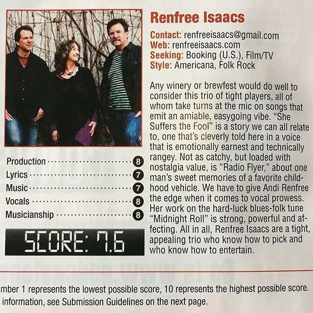 Check out our friends, @renfreeisaacs! Read this great review in #MusicConnectionMagazine! Congrats y'all! P.S. they're playing the #FrontPorchRebel CD release parties with #amandapagecornett & #almostangels... Check crwd.fr/2FI9aLj for details!… ift.tt/2HvyuVc