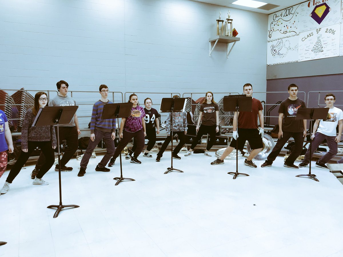 saegerbands's tweet photo. Spartan Regiment Brass getting in some “off season training” today!  Great job all! I enjoyed working with you today and look forward to the season already! @fhcspartanbands @SaegerMiddle #corestabilizationforaircontroldevelopment? https://t.co/9tjxvFnJ7k