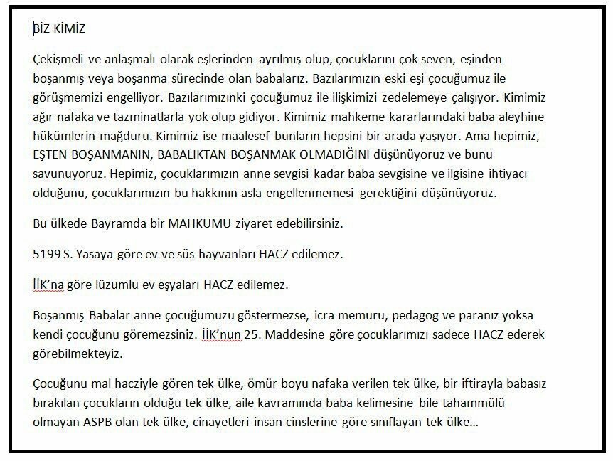 6284Platformu's tweet photo. @mehmetalikayaci @magdurhaklari  @TBMMresmi @TCbestepe @TC_Basbakan 1.AİLEyi YOKeden #6284 ISLAH 2.ÇocukHaczineSon 3.NafakaHapsineSon 4.SüresizNafakaİptal 5.EYS EbeveyneYabancılaşmaSendromu Suçu 6.ÇareOrtakVelayet @6284Platformu @iYiOrgTR @CocukHaklariDe https://t.co/pVqFQ16ViJ