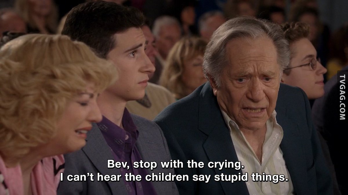 thetvgag's tweet photo. Pops: Bev, stop with the crying. I can't hear the children say stupid things.
#oneliners #funny #lmao #lol #memes #jokes #dailymemes #humor #funnymemes #quotes #funnyquotes #tvquotes #funnytvquotes #sitcoms #TVGAG #laugh #sitcomhumor https://t.co/1N5aFEkiPS